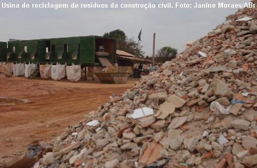 usina de reciclagem de resíduos da construção civil