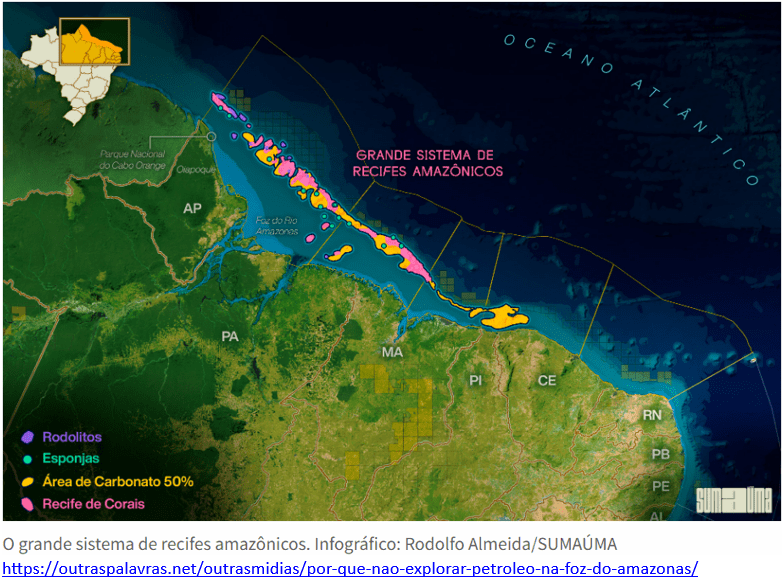 grande sistema de recifes amazônicos