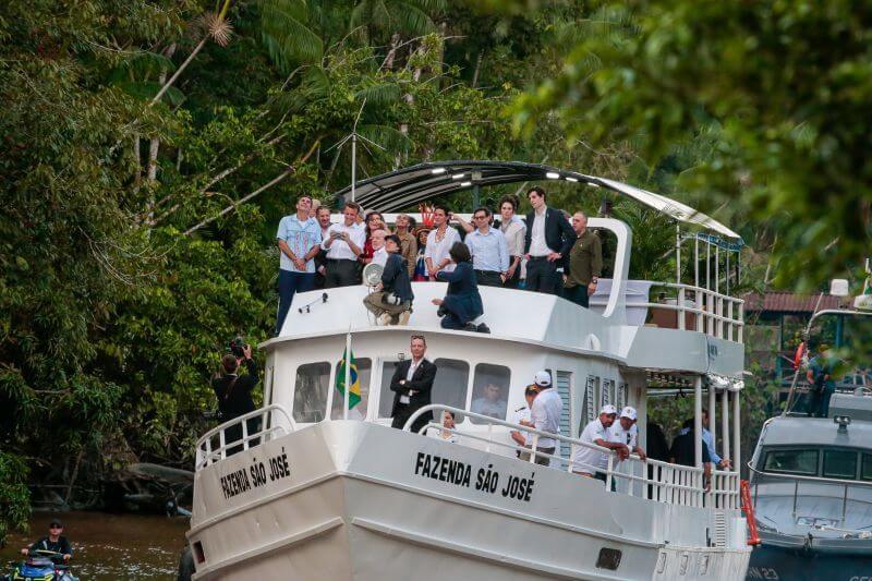 visita de Lula e Macron na ilha do Combu - PA